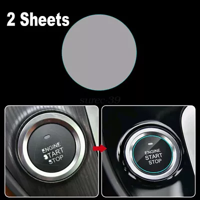 Universal Sticker Film Car Engine Ignition Start Stop Button Cover Sticker Decor • $16.59