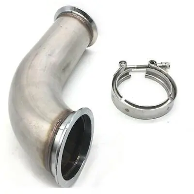 3  90 Degree V-Band Clamp Exhaust Pipe Down Leg For Garrett Turbonatic Precision • $64.99