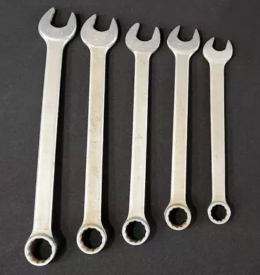 Vintage INDESTRO Super Combination Wrench Set 700 Series USA (5pc) 780-776 SAE • $59.95
