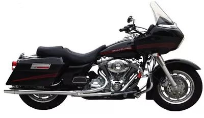 Thunderheader Chrome 2 Into 1 Exhaust Pipe Header Muffler System Harley Touring • $1628