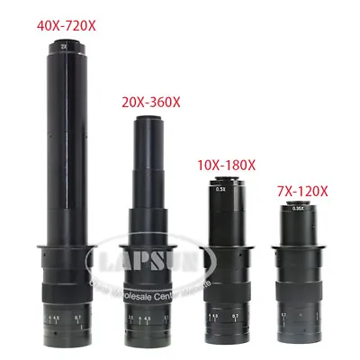 120X-180X-360X-720X 50mm Microscope Indusry Camera Zoom C-Mount 25mm Glass Lens  • $62.11