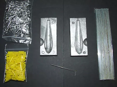 DCA 4-7oz WEIGHT GRIP LEAD MOULD KIT LOOPS WIRES ROLLERS BEACH COD SEA FISHING • £28.99