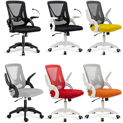 Ergonomic Office Chair Home Swivel Mesh Computer Chairs Desk With Adjustable Arm • £39.99