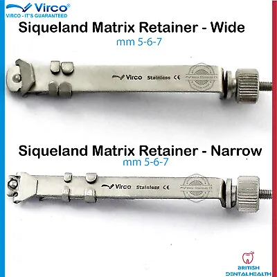 SIQUELAND MATRIX RETAINER NARROW & WIDE RESTORATIVE STEEL DENTAL Matrix Retainer • $6.15