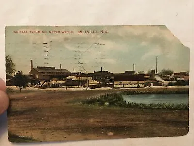 1909 WHITALL TATUM CO. Upper Works Postcard MILLVILLE NEW JERSEY • $14.95