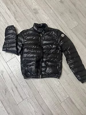 Pre-owned Moncler Black Nylon Short Down Jacket Lans For Women Size:2 • $300