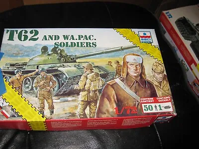 T62 Russian Tank With 49 Warsaw Pact Soldiers In 1:72 Scale By ESCI/ERTL • $29.99