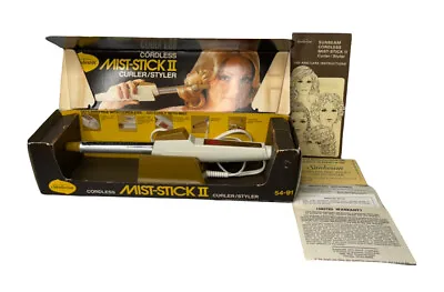 Vintage SUNBEAM Mist-Stick II 1975 Curler-Styler Curling Iron 54-91 In Box • $28.99