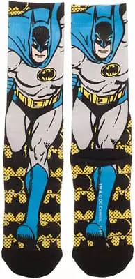 Dc Comics Justice League Batman Premium Sublimated All Over Print Crew Socks Men • $7.95