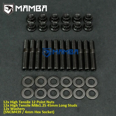 10.9 SNCM439 Turbo Manifold Stud For Landcruiser 2H 4.0L Diesel HJ47 HJ60 HJ75 • $122.69