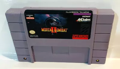 SNES Mortal Kombat II 2 Super Nintendo Authentic Cartridge Tested • $17.99