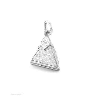 Masonic Engraved Folding Pyramid Pendant Handmade - Hallmarked 925 Solid Silver • £294