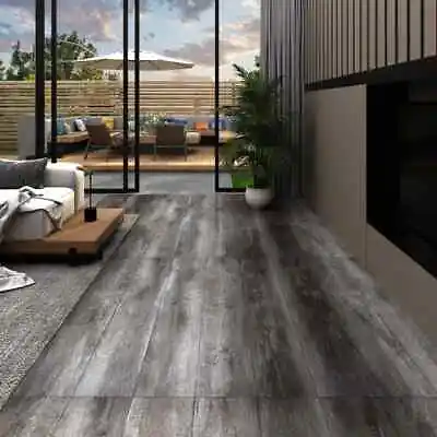 £94.57 • Buy VidaXL PVC Flooring Planks 4.46 M² 3 Mm Striped Wood GF0