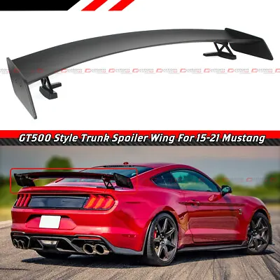 For 2015-2023 Ford Mustang Gt500 Style Big Trunk Spoiler Wing With Metal Stands • $185.99