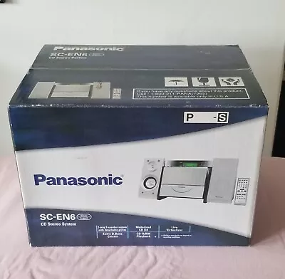 Panasonic Stereo Mini Shelf System SC-EN6 CD Player MP3/CD-R CD-RW AM/FM Remote  • $100