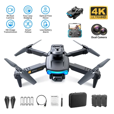 $24.99 • Buy 4K GPS Drone With HD Camera Drones WiFi FPV Foldable RC Quadcopter W/ Batteries