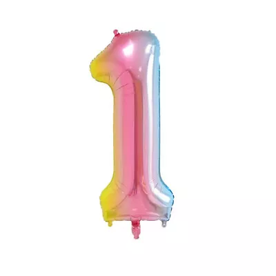 Number Balloons Helium Giant Foil Large Helium Air 40 Inch Birthday Age Party • £2.69