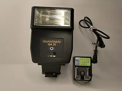 Quantaray QA-25 Shoe Mount Flash And UN Multi-Slave Unit Flash Trigger TESTED • $9.99