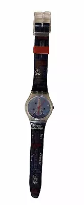 VTG 90s 1997 Swatch Watch Titi Parisien Paris La Tour Eiffel France Swiss • $15