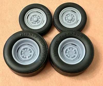 1/24 Scale:17/15-inch “Steelie” Wheels W/Drag Slicks • $17.99