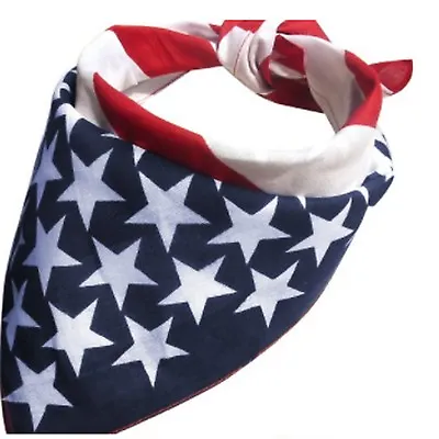 £4.39 • Buy USA Stars American Flag Bandana Mans Ladies Hair Band Scarf Mens America Classic