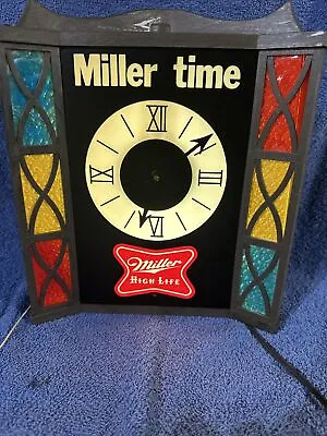 Vintage Miller High Life Beer Light Up Sign Clock • $219.95