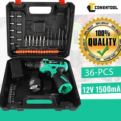 Cordless Drill Electric Screwdriver Drill Driver Rechargeable Battery Powered UK • £19.99