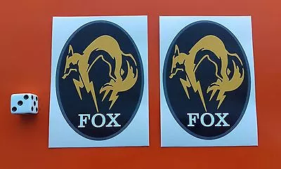 Metal Gear Solid  Fox Hound Sticker Decal 90mm X 65mm X2 Xbox One Play Station • £2.49