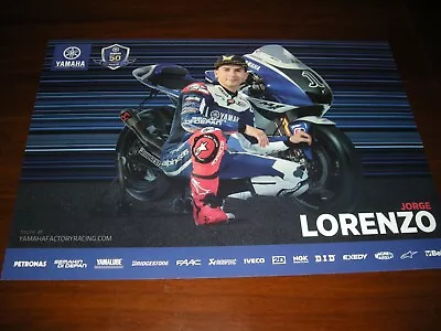 Yamaha Official Poster   Jorge Lorenzo M1   43x30 New • £10.28