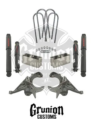 Belltech Chevy S10 Xtreme 99-03 Ext Cab 2/2 Lowering Kit W/Nitro Drop II Shocks • $527.50