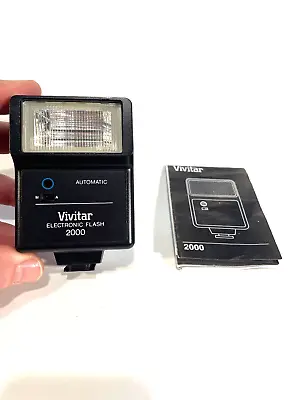 Vivitar 2000 Automatic Electronic Flash Unit With Instructions • $9.99