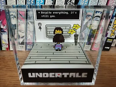 Undertale Despite Everything Handmade Diorama - Retro Gaming Cube - Fanart • $44.99