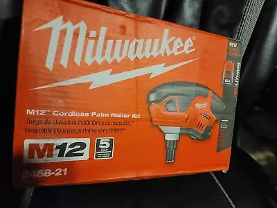 Milwaukee 2458-21 12V Cordless Palm Nail Gun Brand New • $94