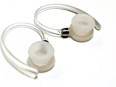 2 White Earhooks For Motorola Elite Flip HX600 Boom Boom2 W/ 2 In-ear Ring Buds • $9.95