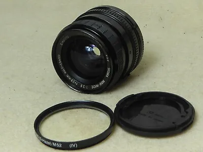 Sigma 28mm F2.8 Mini Wide Multi Coated FD Fit  Canon Filter +cap Ae1 Av Program • £39.99