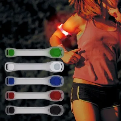 Flashing Safety LED Light Belt Strap Arm Band Armband For Night Running CA0772 • $3.90