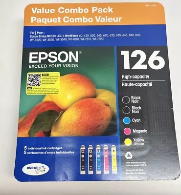 Epson 126  DURABrite TMulti Pack (Cyan Magenta Yellow And Black) Ink Exp. 2025 • $40