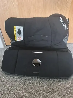 Genuine Maxi Cosi CabrioFix Spare Replacement Car Seat Cover In Black Reflection • £7