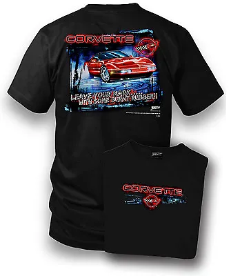 Wicked Metal Corvette Shirt - Leave Your Mark - Corvette C4 - Black • $25.99