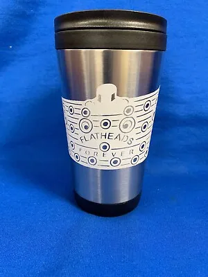 Flatheads Forever Stainless Travel Mug 12oz Ford V8 • $9.95