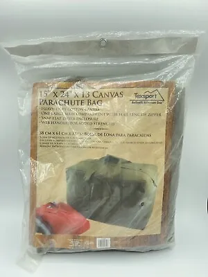 Texsport Canvas Cargo Bag Parachute Duffle Military Tactical 15” X 24” X 13” • $39.99