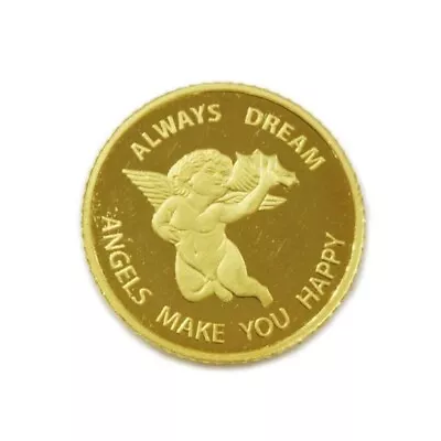 Pure Gold PAMP 1/25oz Coin Angel K24 SUISSE FINE GOLD 999.9 • $300.78