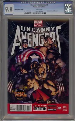 Uncanny Avengers #1 - Detroit Fanfare 2012 Variant - Cgc 9.8 -ryan Stegman Cover • $160.99