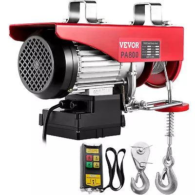 VEVOR Electric Hoist 110V Electric Winch 1800LBS With Wireless Remote Control • $126.99