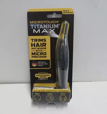 Micro Touch Titanium MAX Lighted Personal Trimmer - NEW SEALED • $11.99