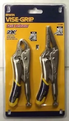 IRWIN Tools 1771884 VISE-GRIP Locking Pliers Set Fast Release 2-Piece • $16