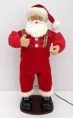 Vintage 1998 Jingle Bell Rock Santa Claus Animated Dancing Musical VIDEO • $44.99