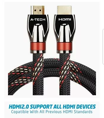 A-TECH Ultra HD HDMI Cable High Speed 4K 3D  X 20M Long • £39