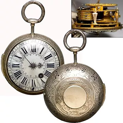 Rare Quarter Hour Bell Repeating Onion Pocket Watch | French Verge Fusee F. Prev • $10500