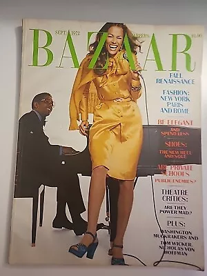 VINTAGE SEP/1972  HARPER'S BAZAAR MAGAZINE - Number 3130 • $40.95